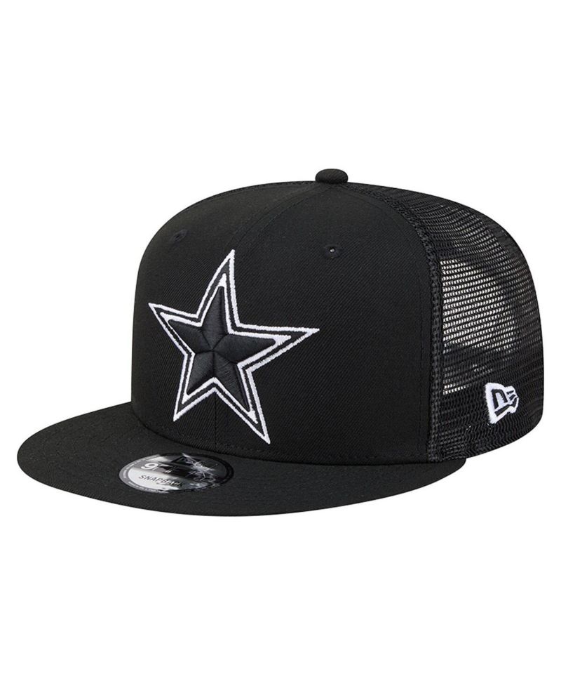 Men's Black Dallas Cowboys Main 9FIFTY Trucker Snapback Hat