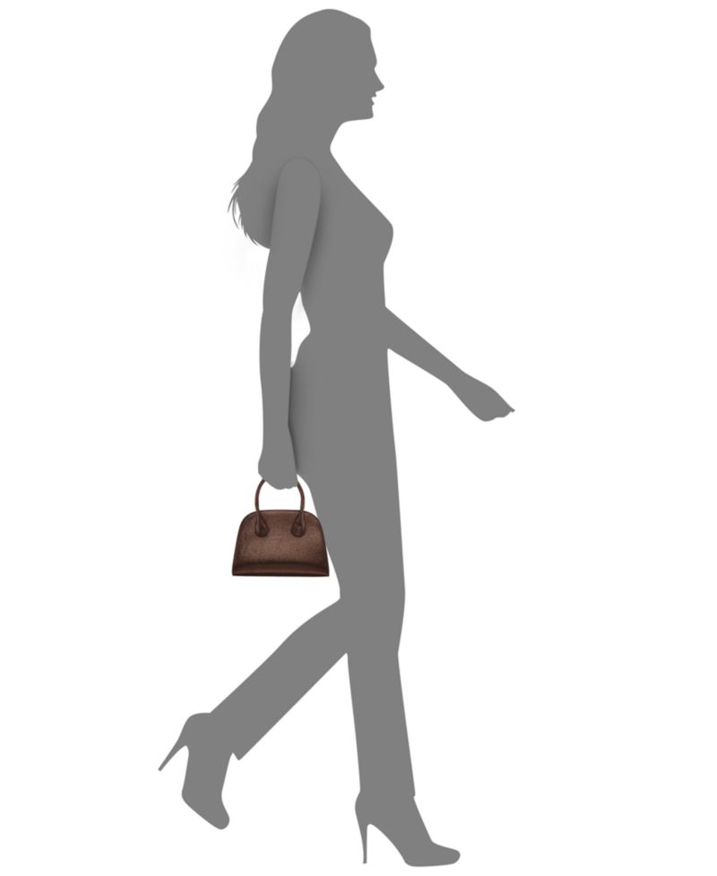 Ainsley Metallic Small Bowling Shoulder Handbag