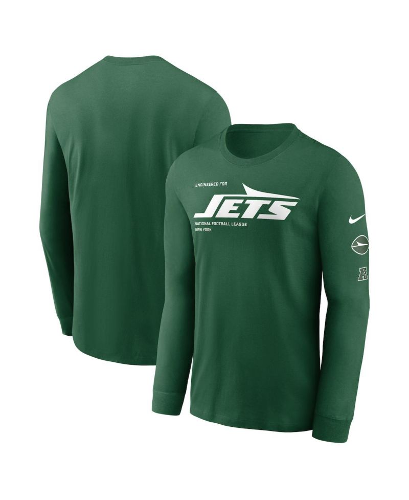 Men's Green New York Jets Play to Win Essential Long Sleeve T-Shirt
