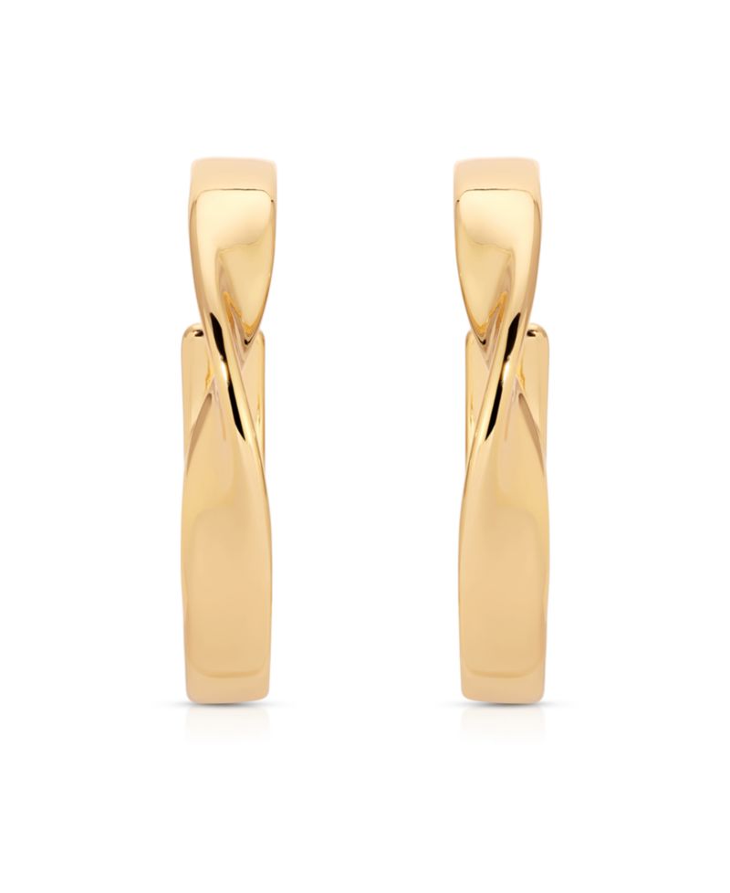 Heirloom Twist Medium Hoops Earrings