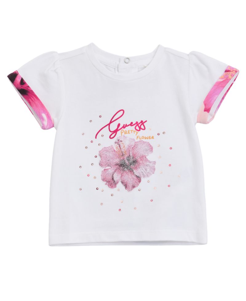 Baby Girls' Short-Sleeve T-Shirt and Shorts, 2-Piece Set