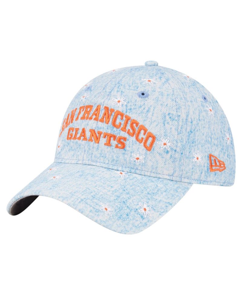 Women's Light Blue San Francisco Giants Daisy All Over 9TWENTY Adjustable Hat