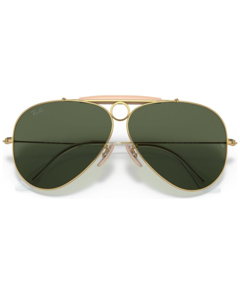 Unisex Shooter Aviation Collection Sunglasses, RB313858-X 58