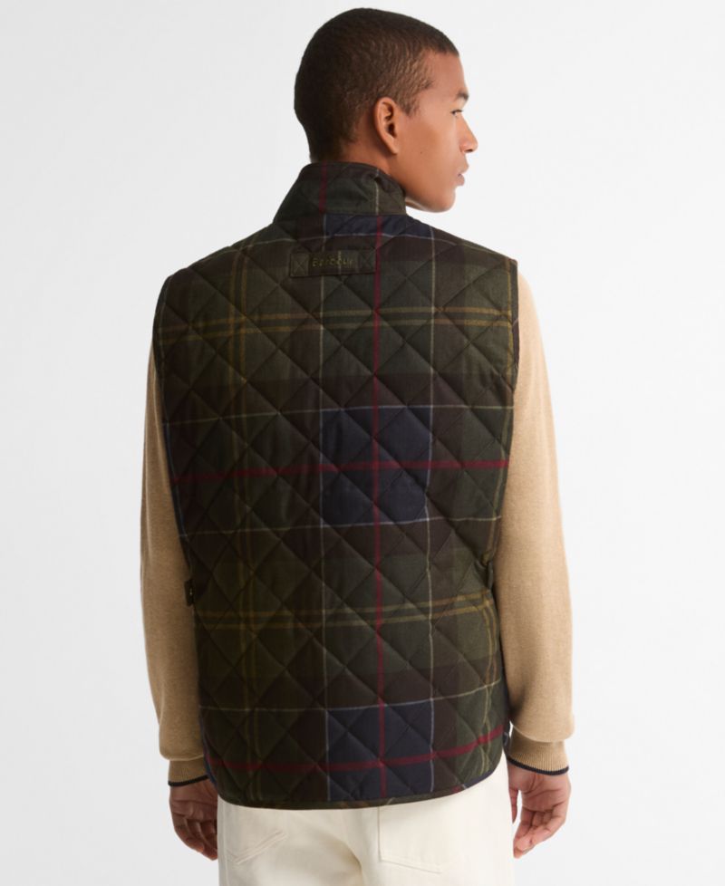 Men's Lowerdale Quilted-Tartan Vest