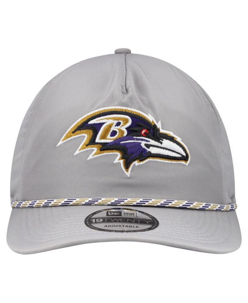 Men's Gray Baltimore Ravens Rope 19TWENTY Hat