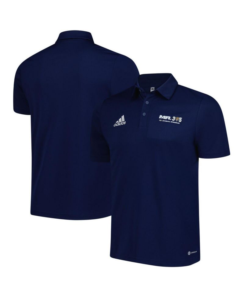Men's Navy FIU Panthers x Pit Bull Entrada AEROREADY Polo Shirt