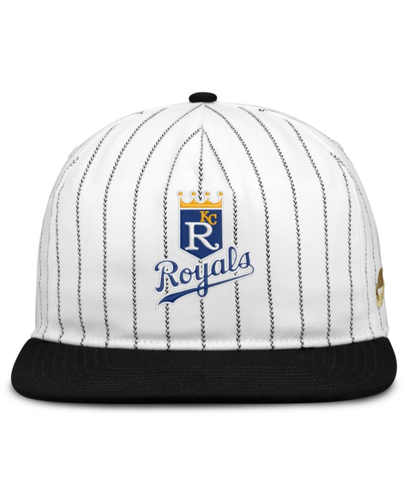 Men's White/Black Kansas City Royals Cooperstown Collection Pro Adjustable Hat