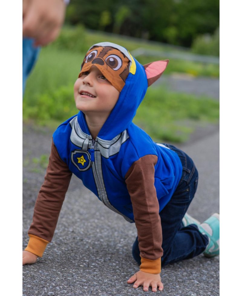 Toddler Boys Rubble Chase Skye Fleece Zip Up Pullover Hoodie to