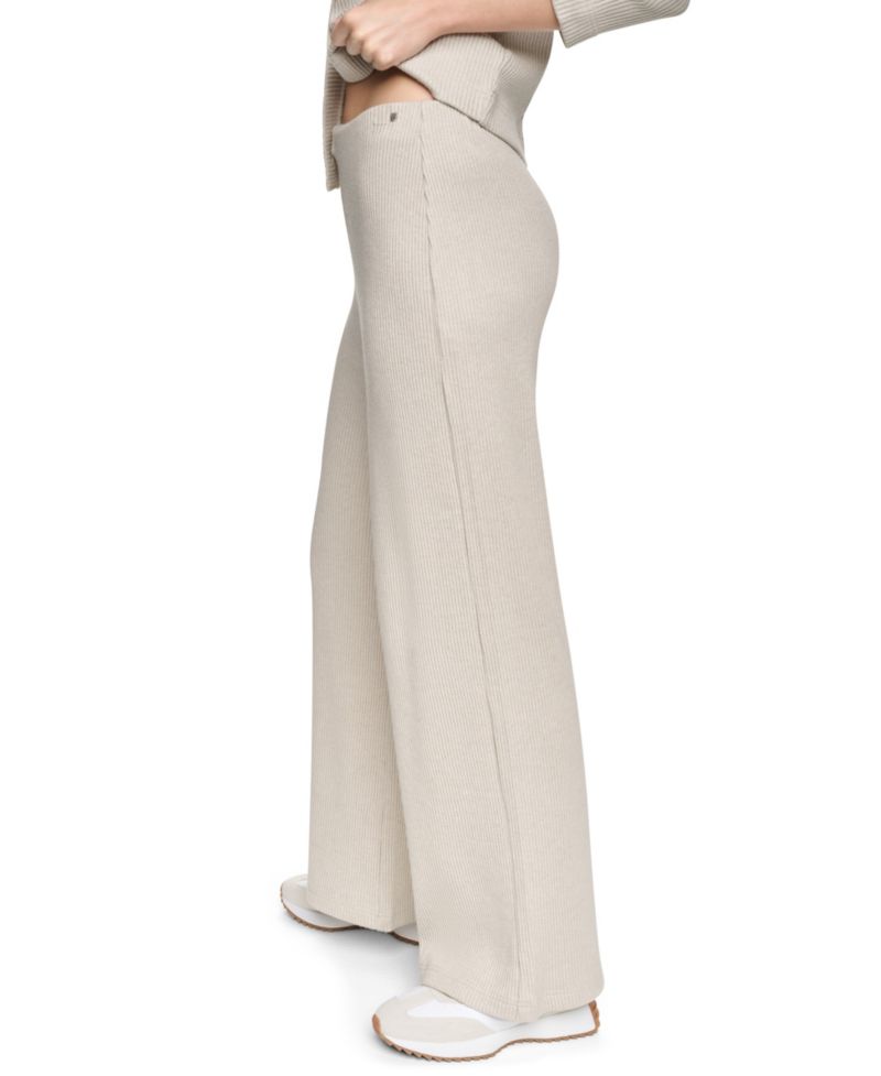 Petite Wide-Leg High-Waisted Pull-On Pants