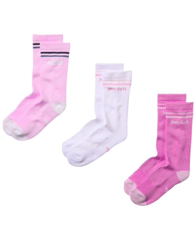 Boys' and Girls' Everyday Arch Band Crew Socks, 6-Pair Set
