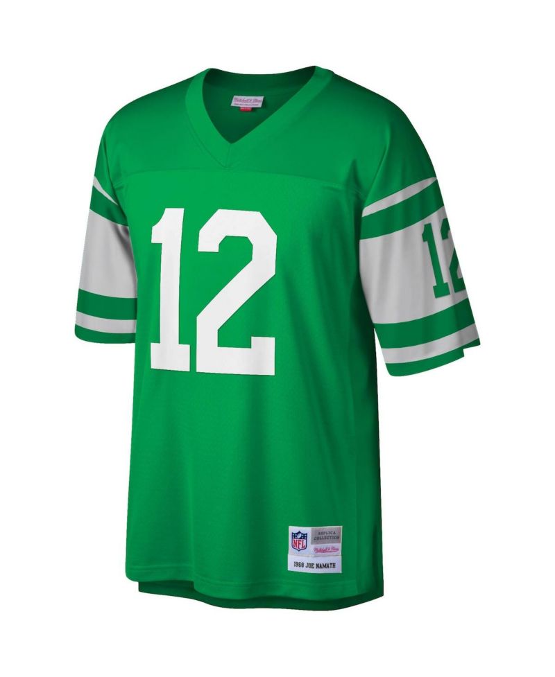 Men's Joe Namath Kelly Green New York Jets Legacy Replica Jersey