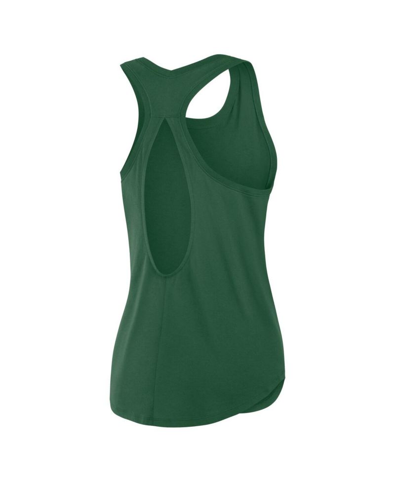 Women's Green New York Jets Iron Fan Tank Top