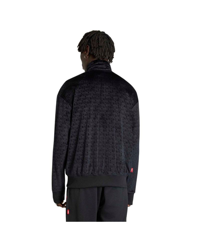Men's Black Arsenal x Places Faces Full-Zip Track Jacket