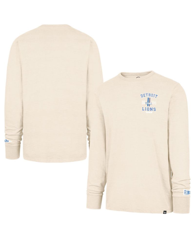 Men's Tan Detroit Lions Heavy Slub Long Sleeve T-Shirt