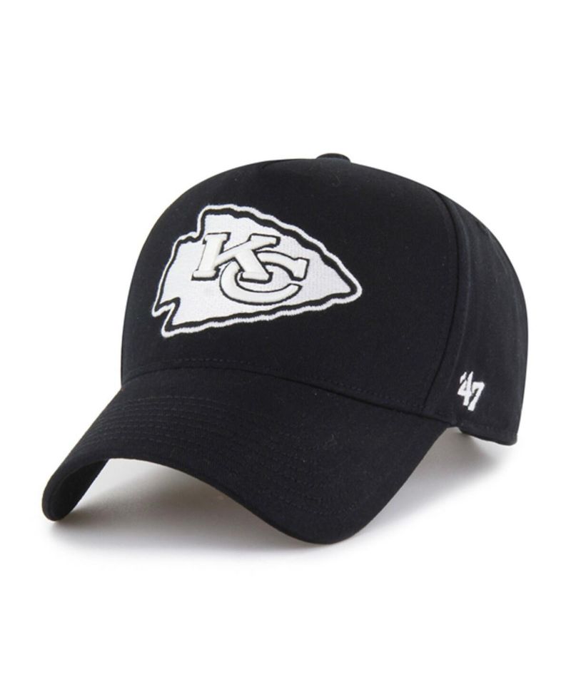 Men's Black Kansas City Chiefs Foundation Offside Adjustable Hat