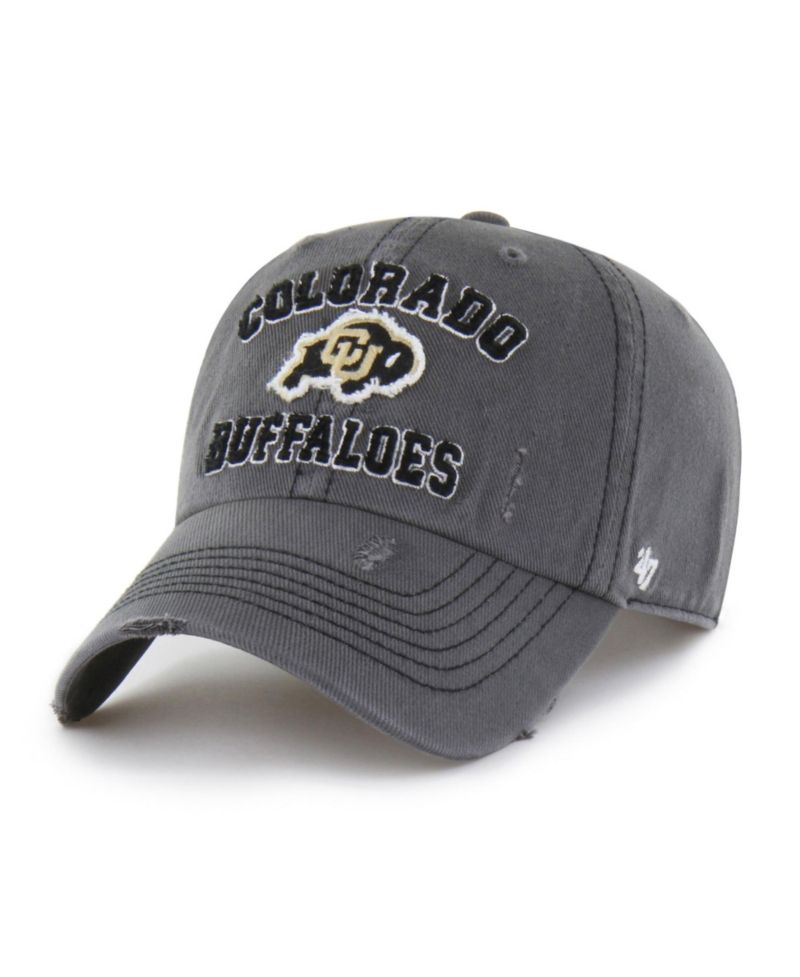 Men's and Women's '47 Charcoal Colorado Buffaloes Well-Worn Seymore Clean Up Adjustable Hat