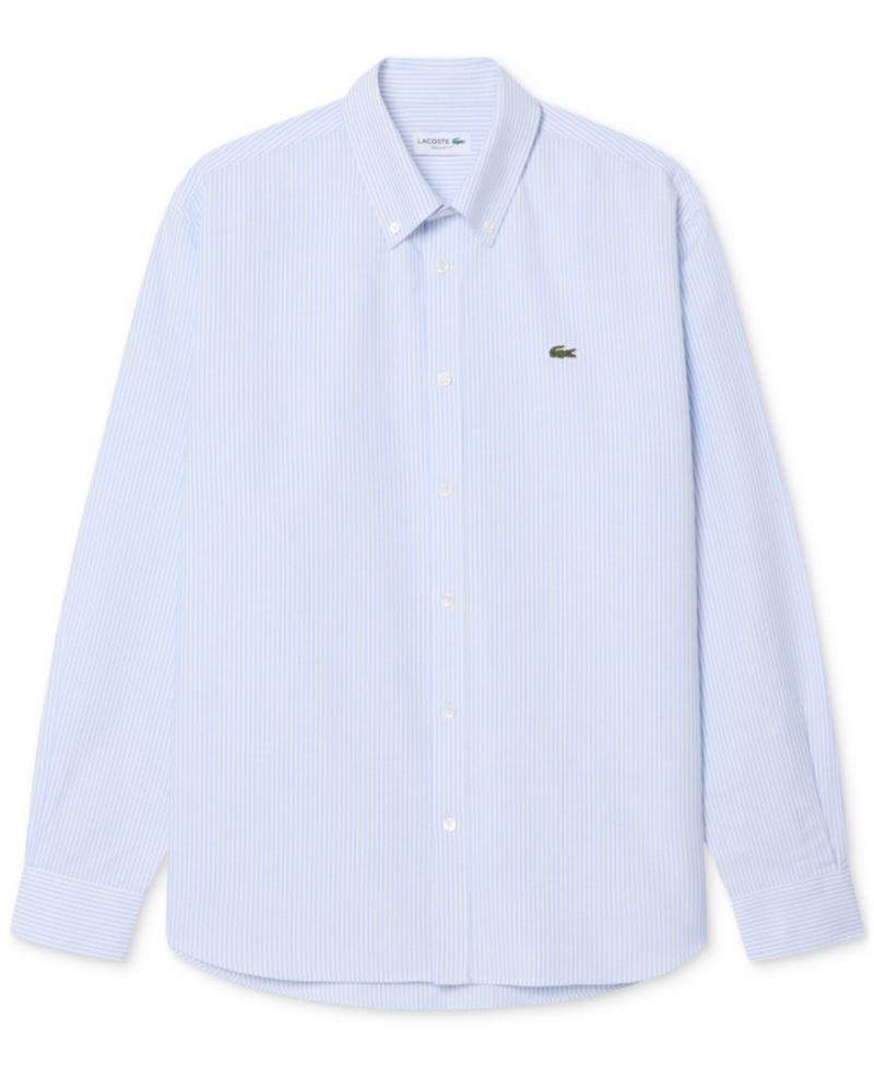 Men's Woven Long-Sleeve Button-Down Oxford Shirt