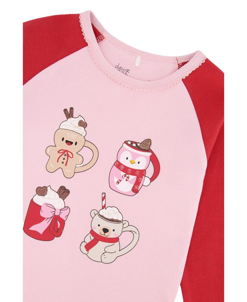 Little and Big Girl (6 - 12) Cotton Two-Piece Pajama Set