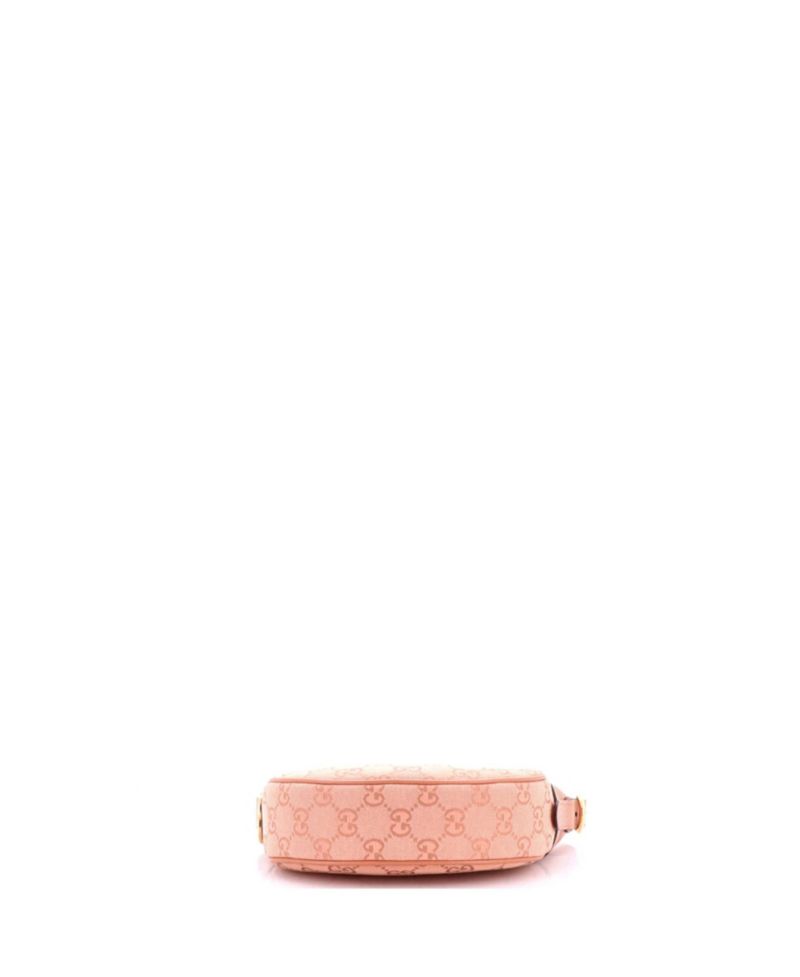 Mini Ophidia Half Moon Bag GG Canvas with Leather