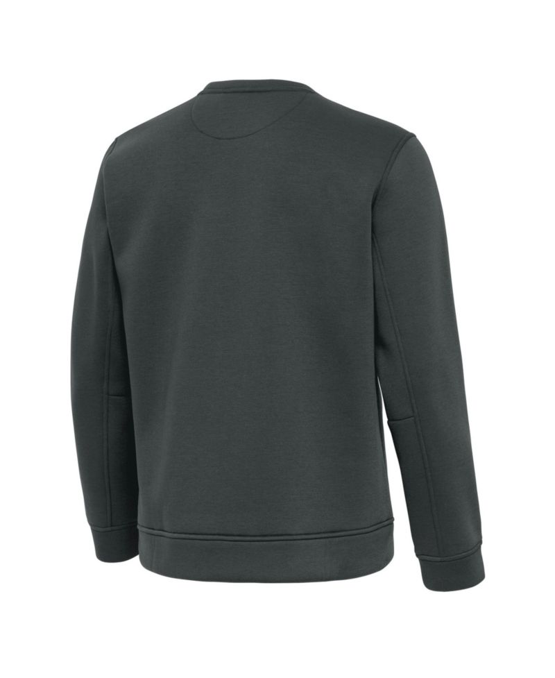 Men's Pewter New York Yankees Relevant Lightweight Pullover Sweatshirt