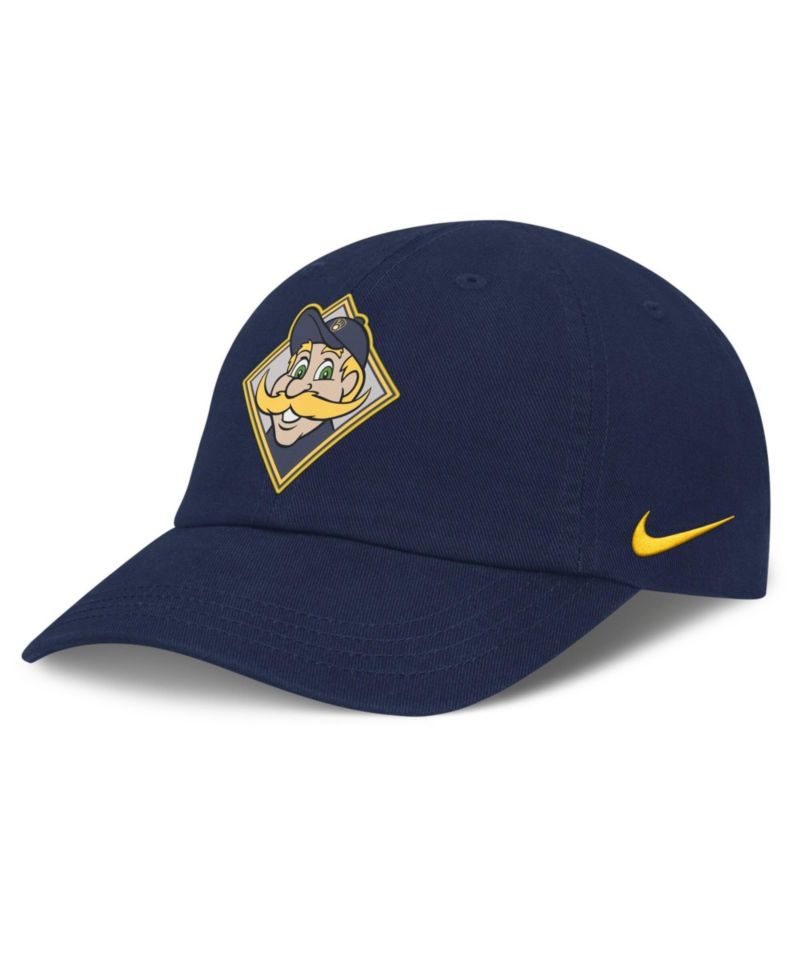 Baby Boys and Girls Navy Milwaukee Brewers Mascot Club Flex Hat