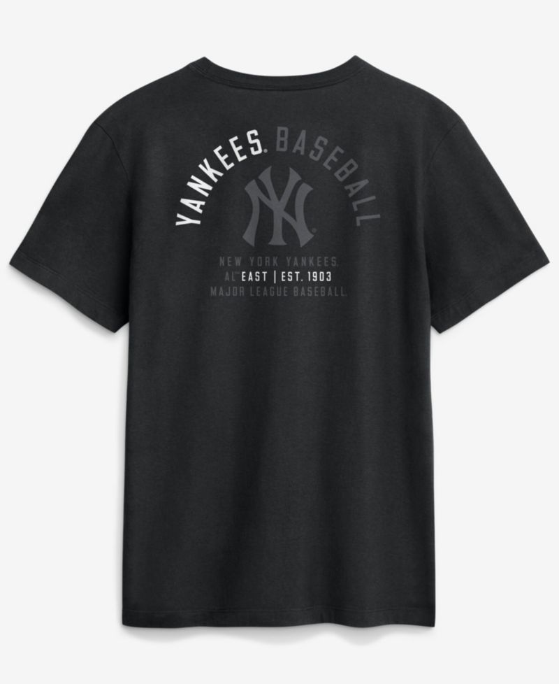Men's Black New York Yankees Split Logo T-Shirt
