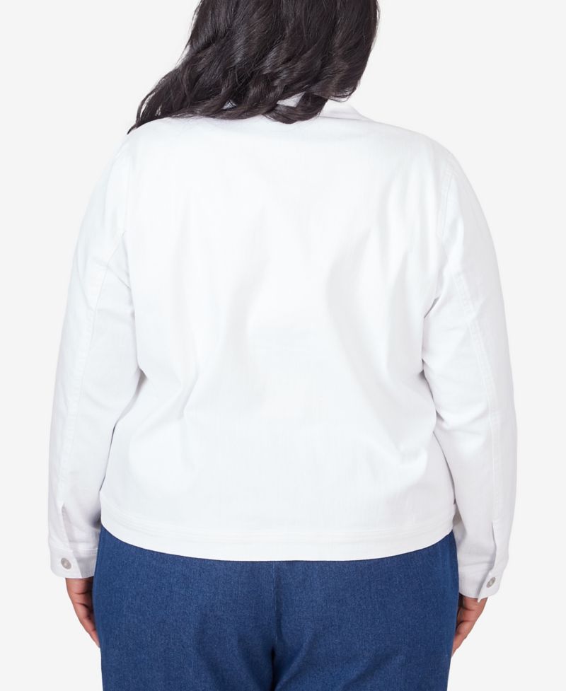 Plus Size Classic Fit Denim Jacket