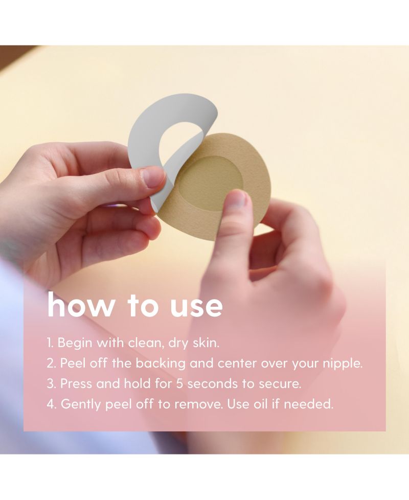 Disposable Nipple Covers for Women | Hypoallergenic & Breathable Nipple Covers | Seamless, Single-Use & Medical Grade, 40 Count