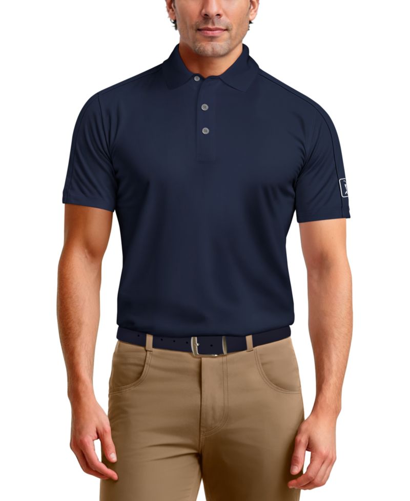 Men's Solid Cooling Texture Polo Shirt