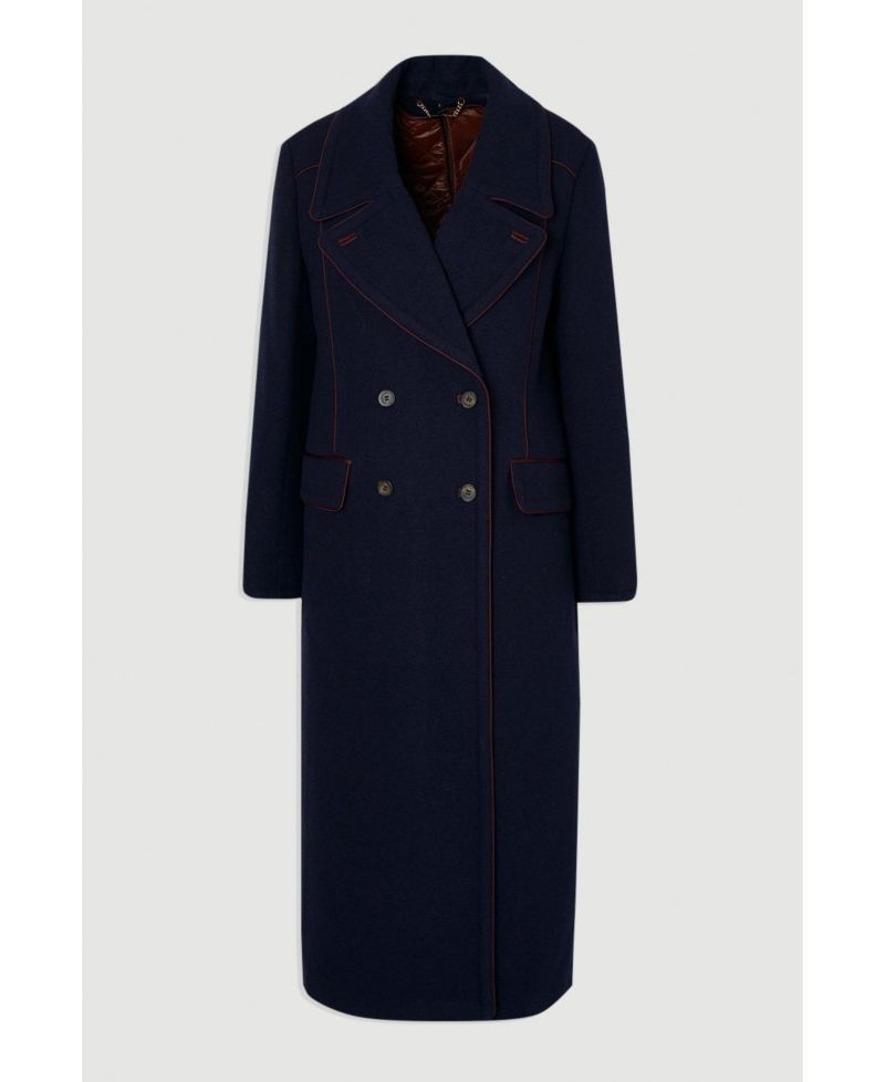 Women's Tailored Padded Lined Midi Coat