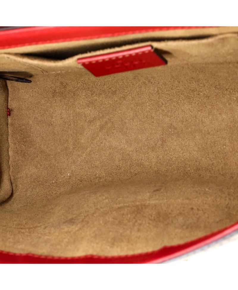 Small Padlock Shoulder Bag GG Coated Canvas and Leather