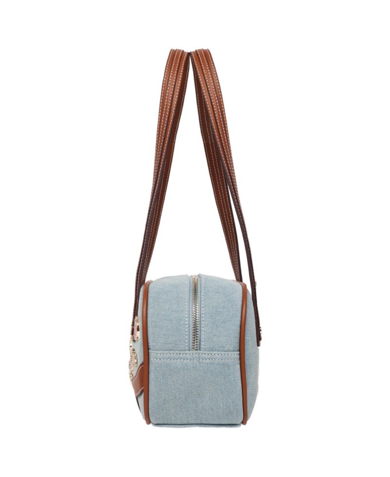 Arbor Multi Pin Logo Denim Satchel