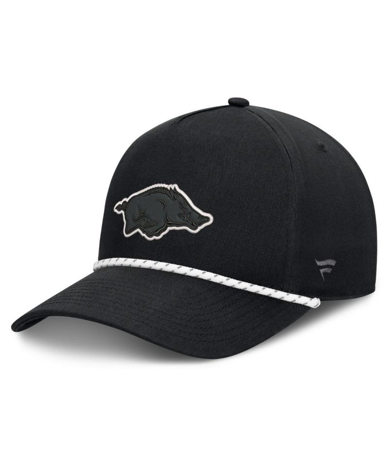 Men's Black Arkansas Razorbacks Undertone Rope Adjustable Hat