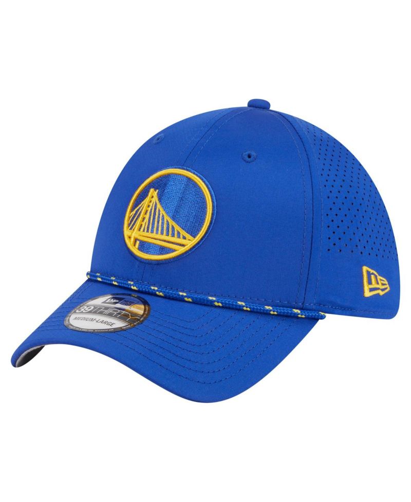 Men's Royal Golden State Warriors Featherweight Poly Rope Flex 39Thirty Hat