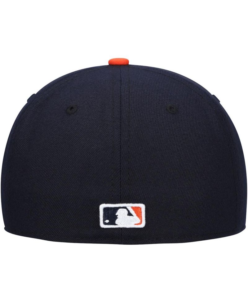 Men's Navy Detroit Tigers Authentic Collection On-Field Road 59FIFTY Fitted Hat