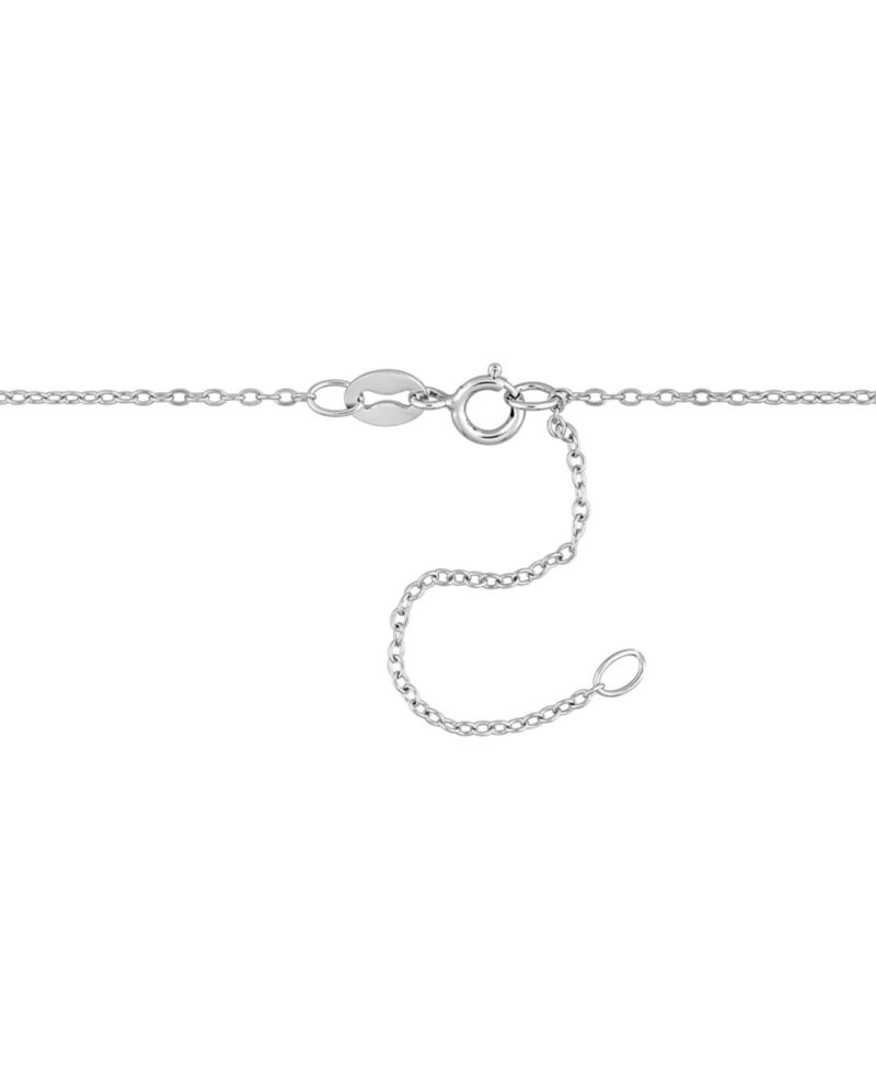 Moissanite Heart Halo Pendant Necklace (2 ct. t.w.) in Sterling Silver, 18" + 2" extender