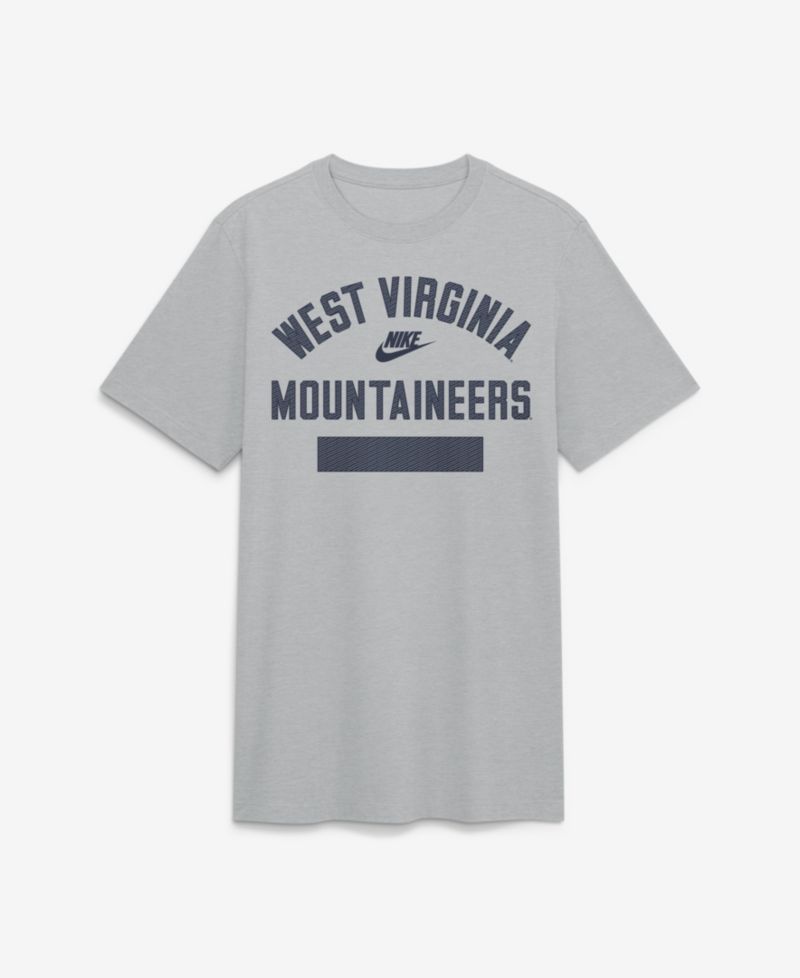 Men's Heather Gray West Virginia Mountaineers Arch Wordmark Legacy Tri-Blend T-Shirt