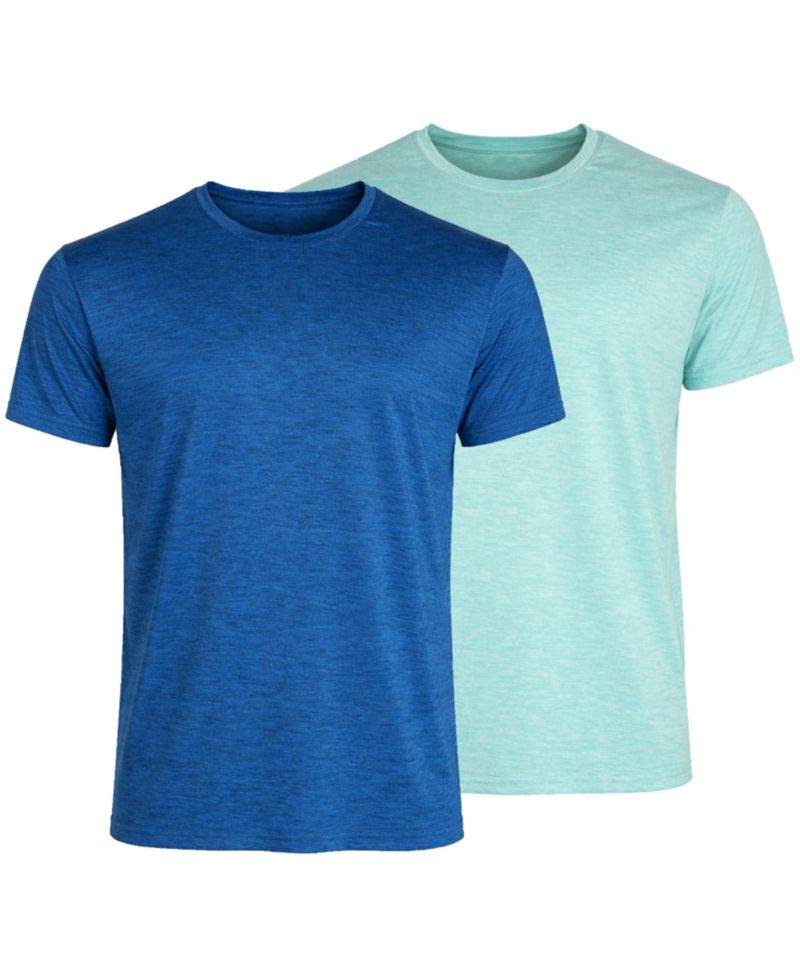 Galaxy Kick Start Gear Men's Crewneck T-Shirt, 2-Pack