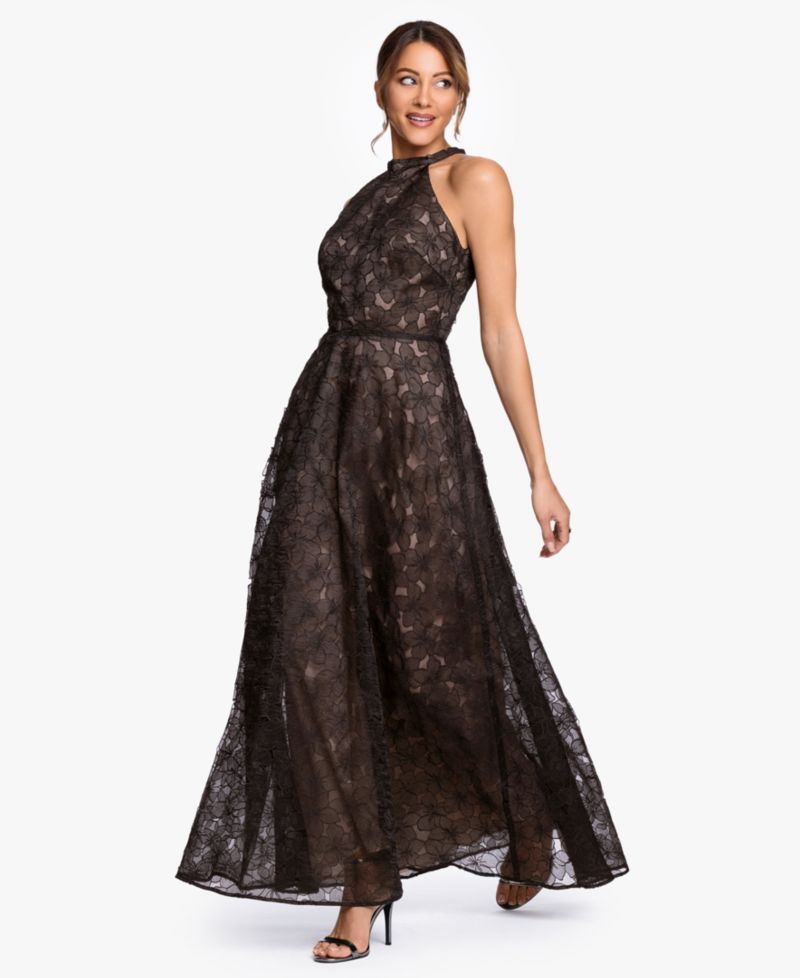 Women's Embroidered A-Line Gown