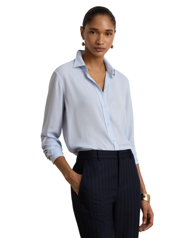 Women's Long-Sleeve Collared Shirt
