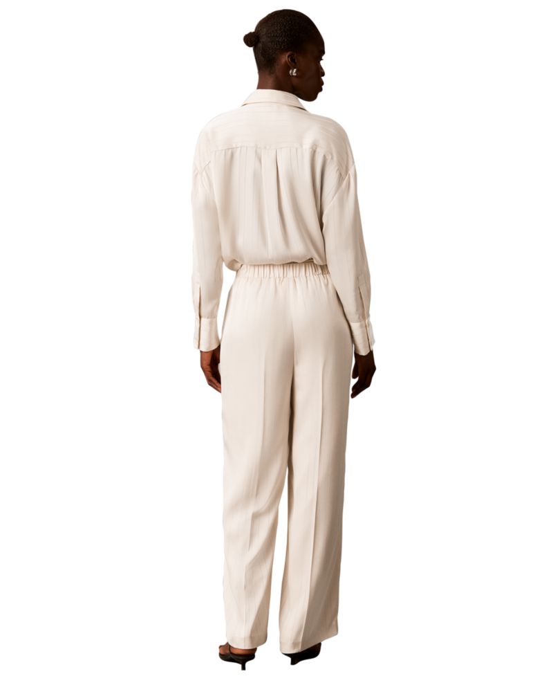 Women's Pull-on Wide-leg Satin Pants