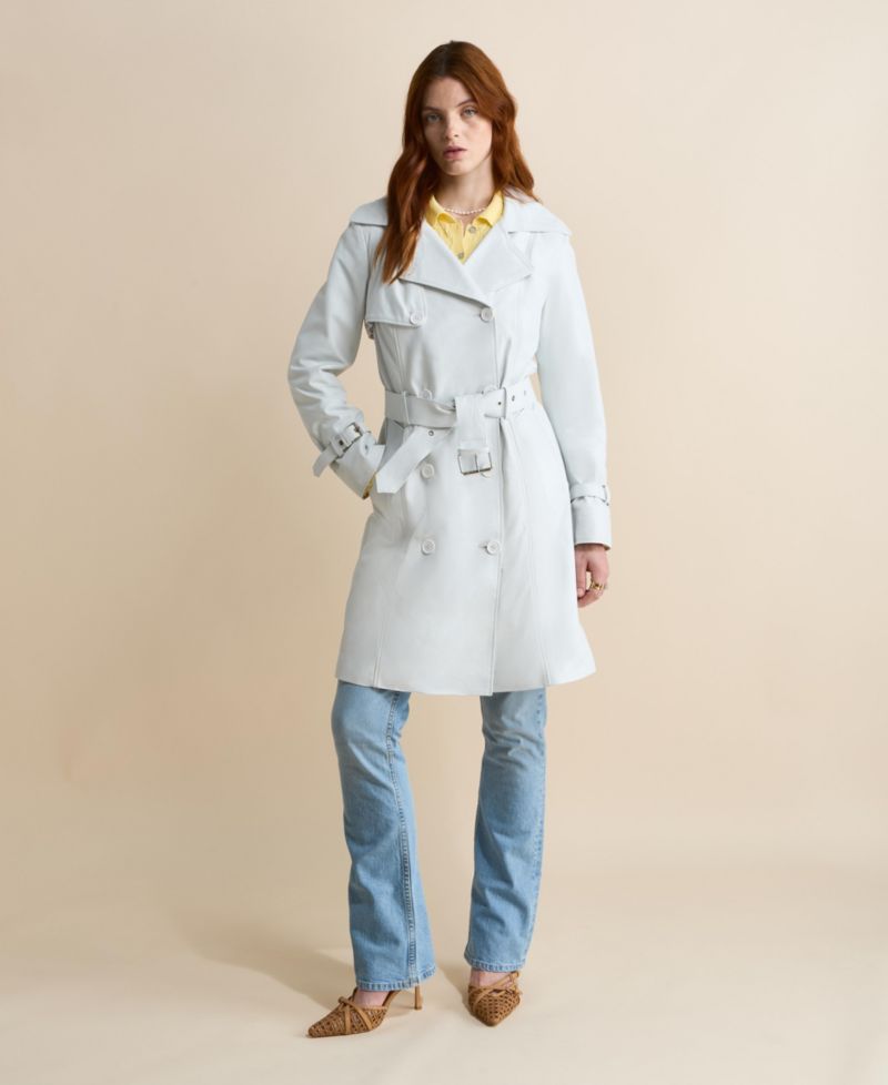 Women's Soho Leather Trench Coat
