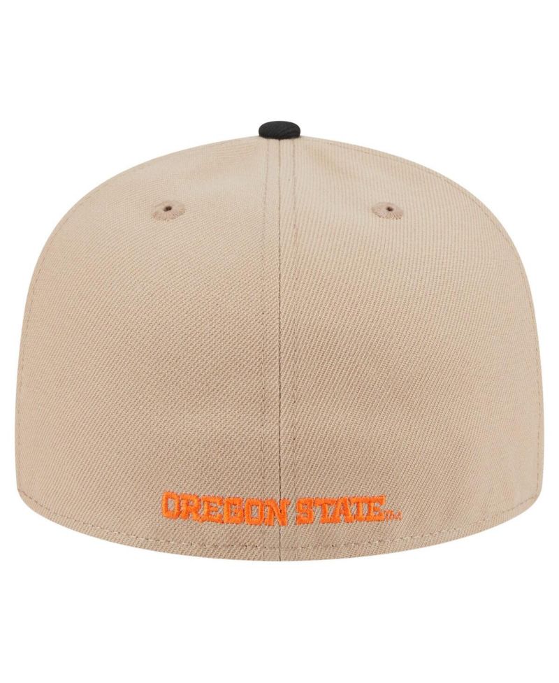 Men's Khaki Oregon State Beavers Two-Tone 59FIFTY Fitted Hat