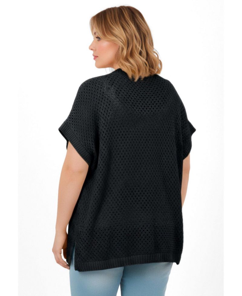 Women's Short Sleeve Button Front Cardigan