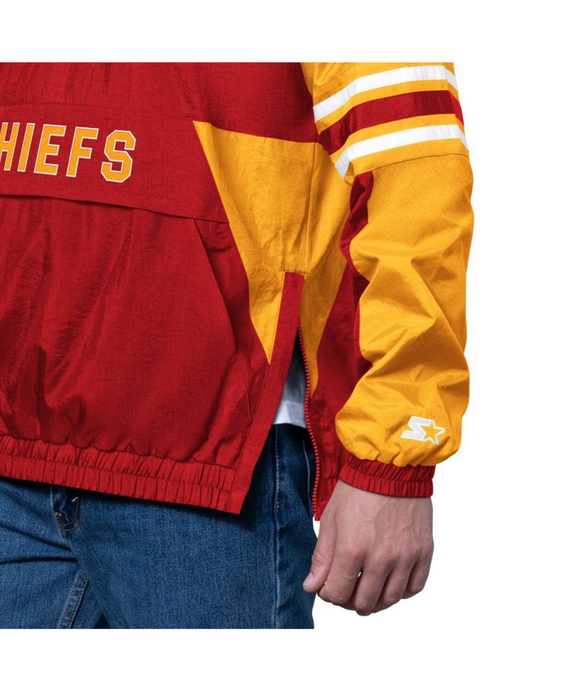 Men's Red Kansas City Chiefs Prospect Half-Zip Pullover Sweatshirt