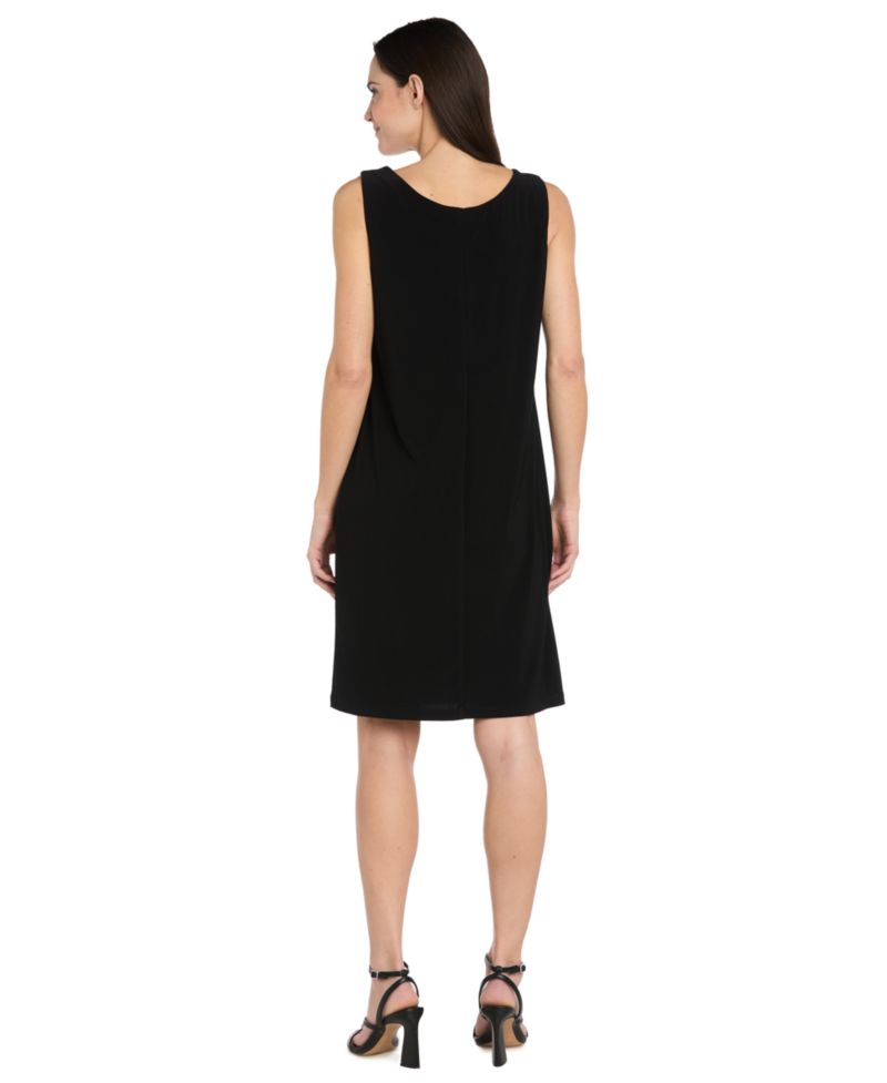Women's Petite The Bianca V-Neck 3/4-Sleeve A-Line Dress and Jacket, 2-Piece Set