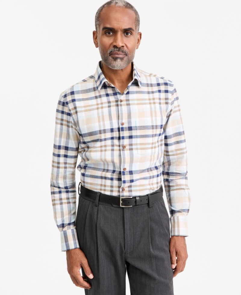 Men's Cash Long-Sleeve Classic-Fit Shirt, Macy's Exclusive
