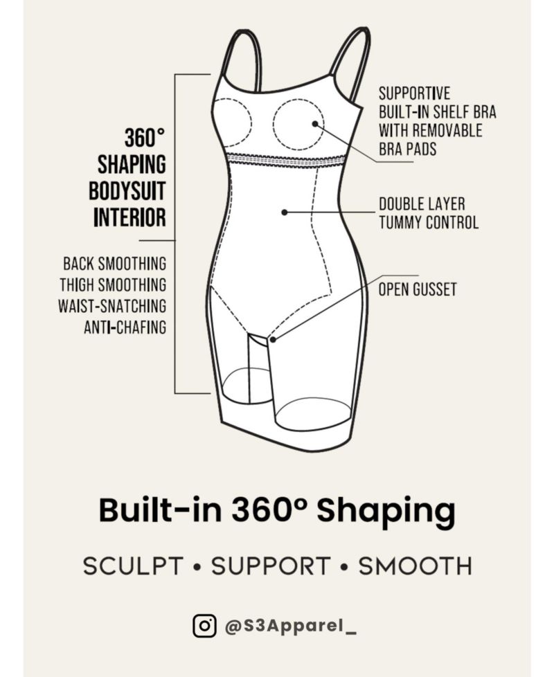 Women's Denim Straight Neck Sculpting Mini Dress with Built-In Shapewear
