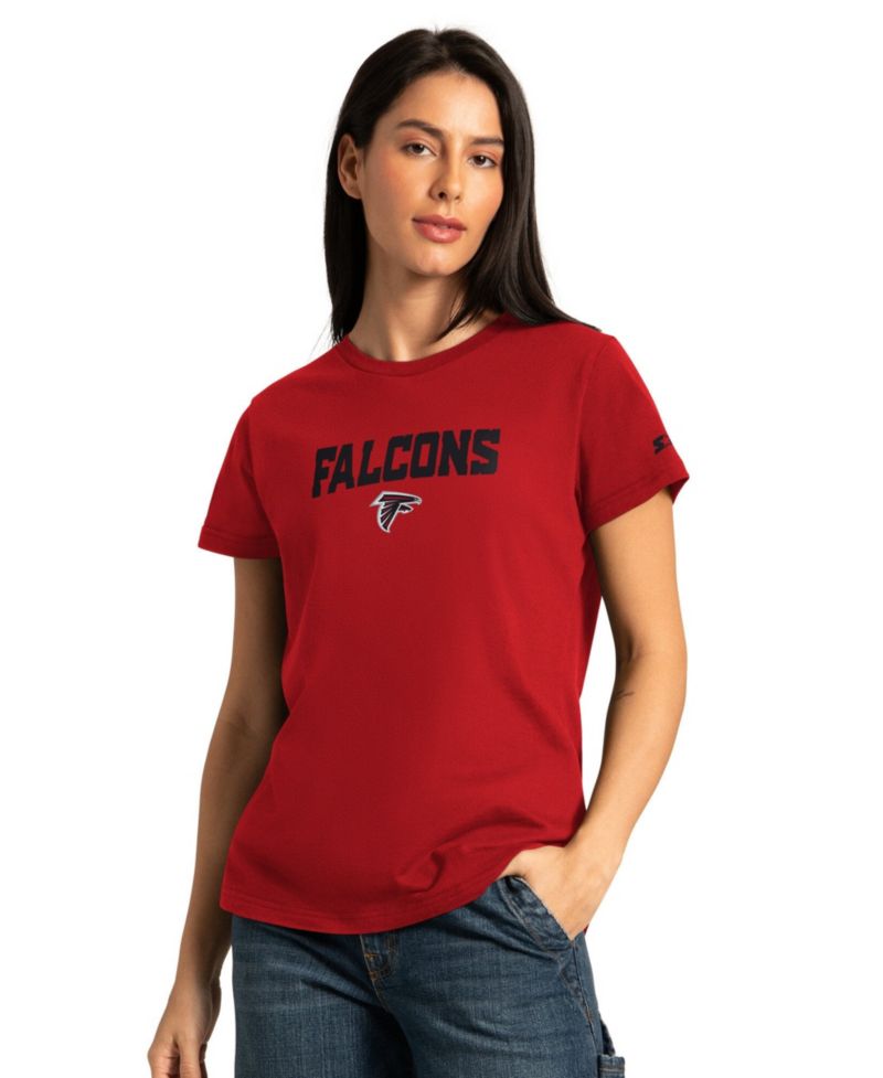 Women's Red/Ash Atlanta Falcons Short Sleeve & Long Sleeve T-Shirt Combo Pack