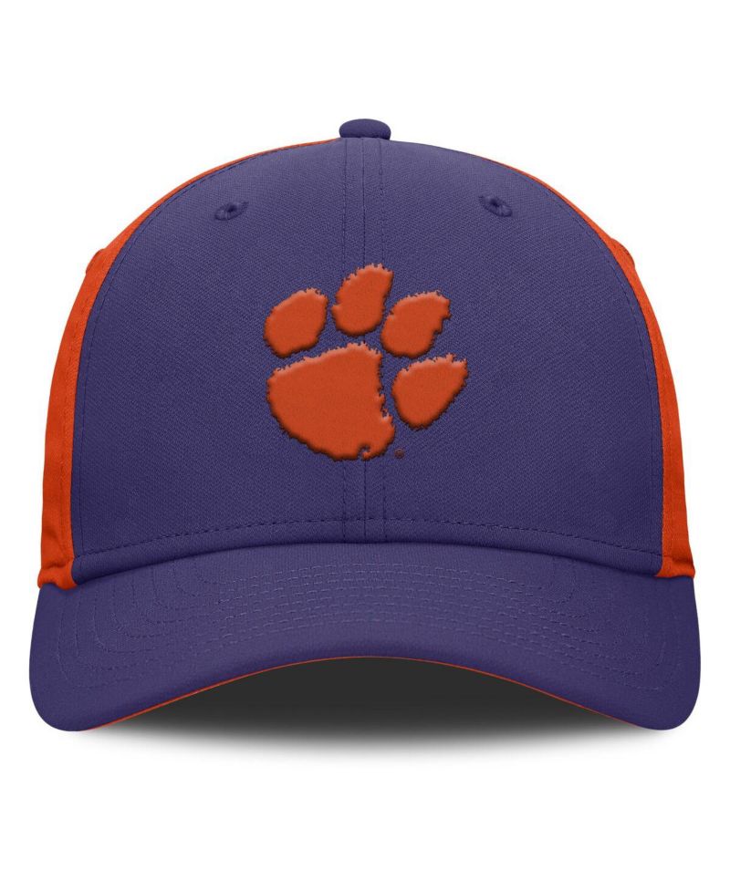 Men's Purple/Orange Clemson Tigers 2025 Sideline Rise Local Performance Flex Hat